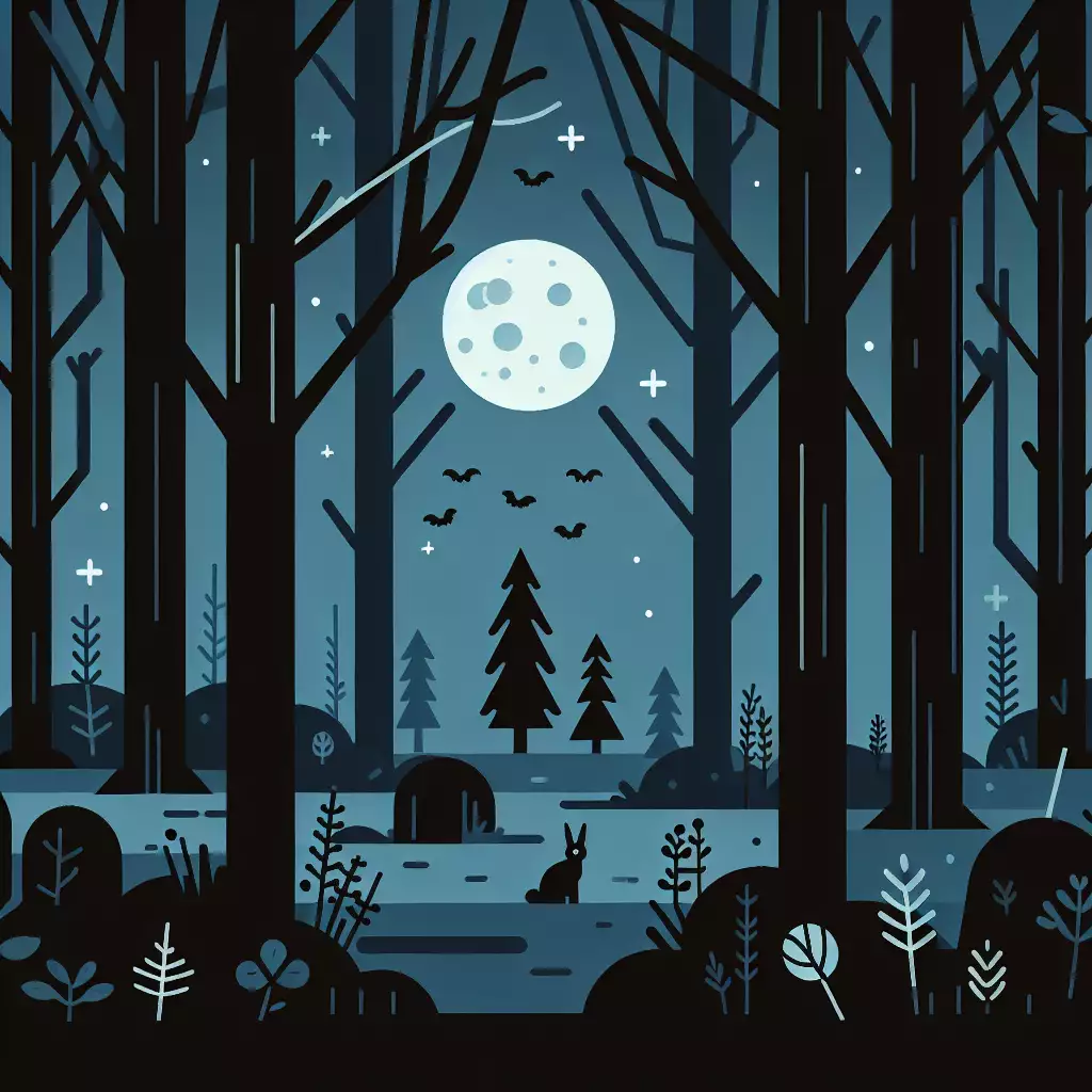 Malam Seram di Tengah Hutan